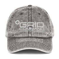 Vintage Cotton Twill Cap - GRID Command Logo